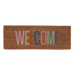 Present Time deurmat welcome multicolor 75x25x1,5cm