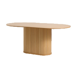 Olivine Lenn houten eettafel ovaal naturel eiken 180 x 95 cm