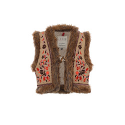 Looxs Revolution Meisjes gilet fur embroidery -