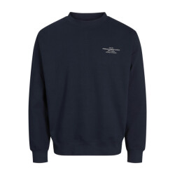 Jack & Jones Jprblachad branding sweat crew neck navy