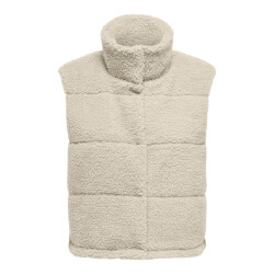 Only Onlsandra teddy waistcoat life cc o beige
