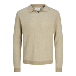 Jack & Jones Jprblabani knit split neck ls licht