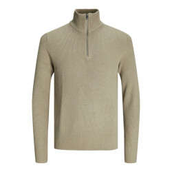 Jack & Jones Jjeperfect knit half zip sn zand