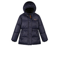 Moodstreet Meisjes winterjas lang luna navy