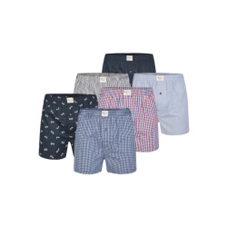 Phil & Co 6-pack wijde boxershorts heren d626 multipack