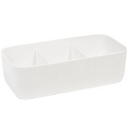 QUVIO Organizer met 3 vakken licht