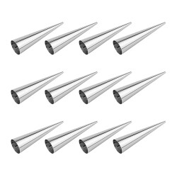 Krumble Hoorn mallen 14 cm rvs - set van 12