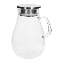 Krumble Karaf met handvat en dop met filter 1,5 l glas -