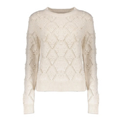 Geisha 44571-70 010 pullover ajour 3d dots off-white