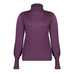 Geisha 44566-14 330 pullover col pleated shoulders mauve