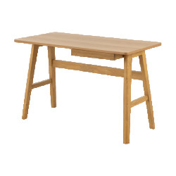 Lisomme Lisanna houten bureau naturel met lade 120 x 60 cm