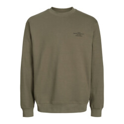 Jack & Jones Jprblachad branding sweat crew neck army