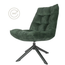 Home67 Fauteuil dorus adore velvet army green 29