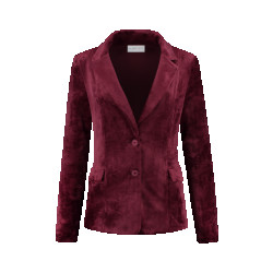 Helena Hart 7425uni blazer velour midi uni wine