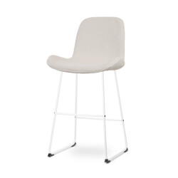 Nolon Nino-fé barkruk rib creme wit onderstel 75 cm