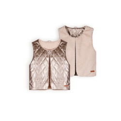 NoNo Meisjes reversibel gilet fur kate pearled