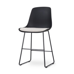 Nolon Nino-liv barkruk met beige zitkussen onderstel 65 cm