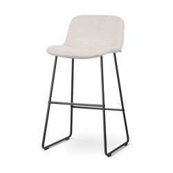 Nolon Nino-mats barkruk zwart onderstel 75 cm