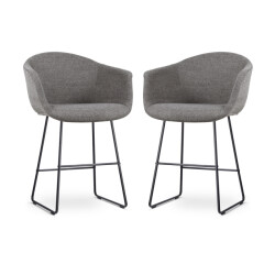 Nolon Nino-otis barkruk zwart onderstel 65 cm set van 2