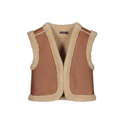 Like Flo Meisjes reversibel gilet teddy dewi -