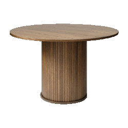 Olivine Lenn houten eettafel gerookt eiken Ø 120 cm