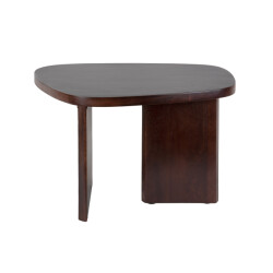 Leitmotiv bijzettafel organic donker hout
