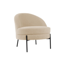 Leitmotiv fauteuil noble teddy curl -