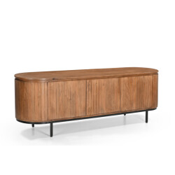 Livingfurn tv meubel noor natural 170cm mangohout / gecoat staal