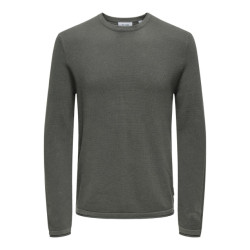 Only & Sons Onsfelix reg 12 crew knit noos olijf