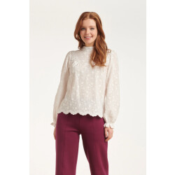 Smashed Lemon 24591 bloem textuur te blouse |