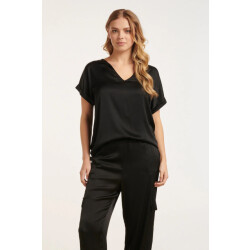 Smashed Lemon 24682 satijnen top met v-hals |