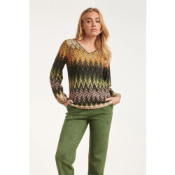 Smashed Lemon 24645 multicolour tint zigzag top |