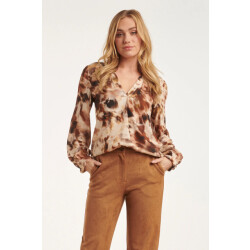 Smashed Lemon 24641 top met abstracte e print |