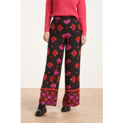 Smashed Lemon 24538 e broek met fuchsia grafische print |