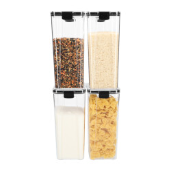 Krumble Voorraadpot plastic 1800 ml set van 4