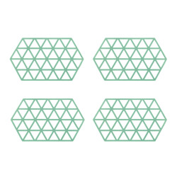 Krumble Siliconen pannenonderzetter hexagon lang - set van 4
