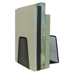 QUVIO Boekenstandaard mesh 1 paar -