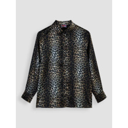 The Lola Club Alix panther blouse -