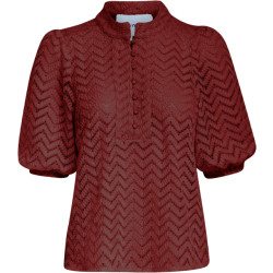 Minus Msjeva half sleeve blouse madder brown