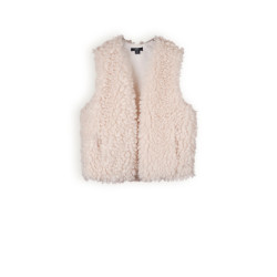 NoBell Meisjes gilet fluffy fur kath pearled