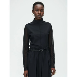 Jane Lushka Zara top technical jersey black