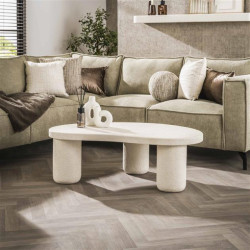 Hoyz xl organic pebble salontafel composiet marmer