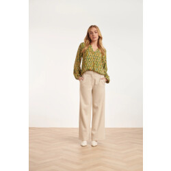 Smashed Lemon 24521 bladeren print top |