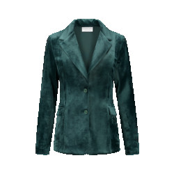 Helena Hart 7425uni blazer velour midi uni green