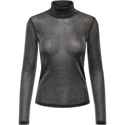 Only Onlamera glitter l/s rollneck jrs black/silver gli