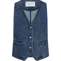 Copenhagen Muse Cmjean waistcoat denim blue