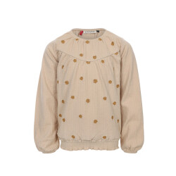 Looxs Revolution Meisjes top embroidery latte