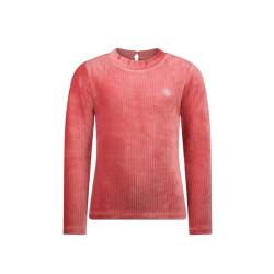 MAYCE Winter shirt meisjes rib velours, rouge