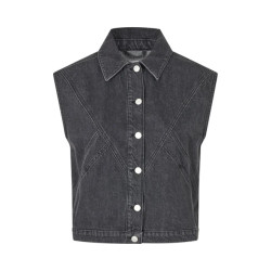 mbyM Kastine-m gilet black washed -