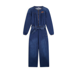 NoNo Meisjes jeans jumpsuit sasai navy